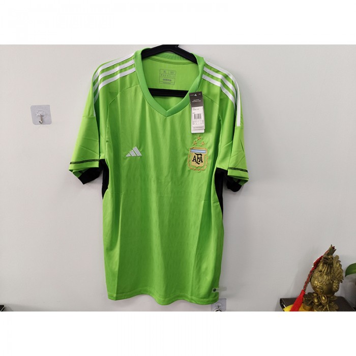 STOCK CLEARANCE [SIZE XL] 2022 Argentina Special Edition Green Jersey Kit Short Sleeve-7321933