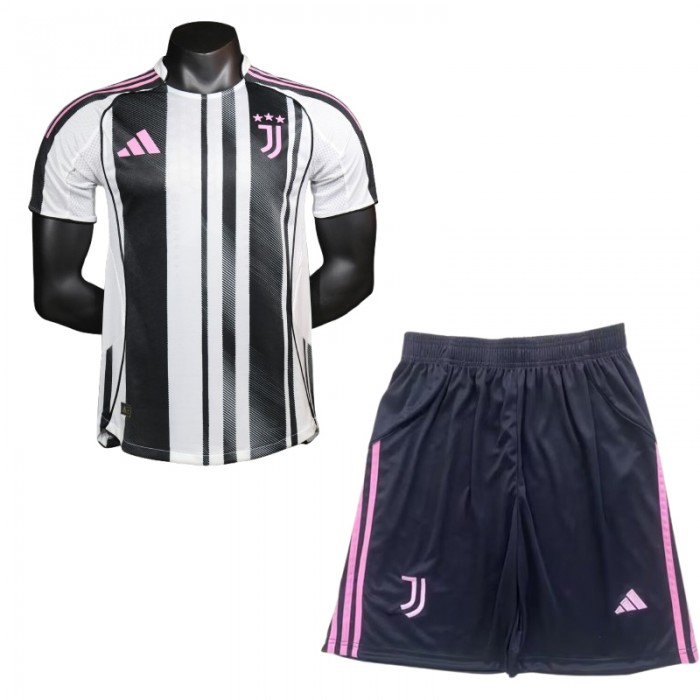 25/26 Juventus Home White Black Jersey Version Short Sleeve (Shirt + Short) (Player Version)-2625012
