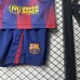25/26 Kids Barcelona Home Red Navy Blue Kids Jersey Kit Short Sleeve (Shirt + Short)-2079130