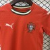 2025 kids Portugal Home Red Kids Jersey Kit Short Sleeve (Shirt + Short)-1588047