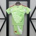 2025 Kids Italy Away Green Kids Jersey Kit Short Sleeve (Shirt + Short)-906765