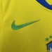 2025 Kids Brazil Home Yellow Kids Jersey Kit Short Sleeve (Shirt + Short)-8866712