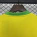 2025 Kids Brazil Home Yellow Kids Jersey Kit Short Sleeve (Shirt + Short)-8866712