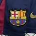 24/25 Kids Barcelona Home Red Navy Blue Kids Jersey Kit Short Sleeve (Shirt + Short)-7338374