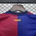 24/25 Kids Barcelona Home Red Navy Blue Kids Jersey Kit Short Sleeve (Shirt + Short)-7338374