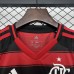 25/26 Kids Flamengo Home Red Black Kids Jersey Kit Vest Sleeve (Vest + Short)-4079688