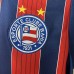 25/26 Kids Bahia Away Red Navy Blue Kids Jersey Kit Short Sleeve (Shirt + Short)-9912220
