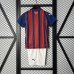 25/26 Kids Bahia Away Red Navy Blue Kids Jersey Kit Short Sleeve (Shirt + Short)-9912220