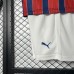 25/26 Kids Bahia Away Red Navy Blue Kids Jersey Kit Short Sleeve (Shirt + Short)-9912220