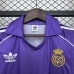 Retro 84/85 Real Madrid Away Purple Jersey Version Short Sleeve-7331678