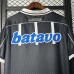 Retro 99/00 Corinthians Away Black White Jersey Version Short Sleeve-3202852