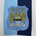 Retro 13/14 Manchester City Third Away White Blue Jersey Version Short Sleeve-522721
