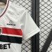 25/26 Kids Sao Paulo Home White Kids Jersey Version Short Sleeve-7665654