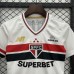 25/26 Kids Sao Paulo Home White Kids Jersey Version Short Sleeve-7665654