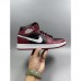 Air Jordan 1 AJ1 High Running Shoes-Wine Red/Black-329088