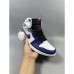 Air Jordan 1 AJ1 High Running Shoes-Navy Blue/White-5622090