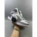 Air Jordan 1 AJ1 High Running Shoes-Gray/White-5149046