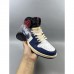 Air Jordan 1 AJ1 High Running Shoes-Navy Blue/White-3660649