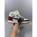 Air Jordan 1 AJ1 High Running Shoes-Navy Blue/White-7111720