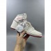 Air Jordan 1 AJ1 High Running Shoes-White/Red-3780387