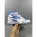 Air Jordan 1 AJ1 High Running Shoes-Blue/White-9042004