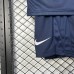 24/25 Kids Paris Saint-Germain PSG Home Champion Edition Nvay Blue Kids Jersey Kit Short Sleeve (Shirt + Short)-2198563