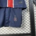 24/25 Kids Paris Saint-Germain PSG Home Champion Edition Nvay Blue Kids Jersey Kit Short Sleeve (Shirt + Short)-2198563