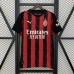 25/26 AC Milan Home Black Red Jersey Kit Short Sleeve (Shirt + Short)-7713070