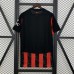 25/26 AC Milan Home Black Red Jersey Kit Short Sleeve (Shirt + Short)-7713070