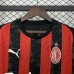25/26 AC Milan Home Black Red Jersey Kit Short Sleeve (Shirt + Short)-7713070