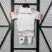 25/26 Kids Bayern Munich Away Gray White Kids Jersey Kit Short Sleeve (Shirt + Short)-6745184