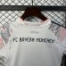 25/26 Kids Bayern Munich Away Gray White Kids Jersey Kit Short Sleeve (Shirt + Short)-6745184