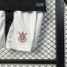 25/26 Kids Corinthians Home Black White Kids Jersey Kit Short Sleeve (Shirt + Short)-4022149