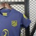 25/26 Kids Atletico Madrid Away Navy Blue Kids Jersey Kit Short Sleeve (Shirt + Short)-4610606