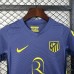 25/26 Kids Atletico Madrid Away Navy Blue Kids Jersey Kit Short Sleeve (Shirt + Short)-4610606