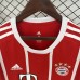 Retro 17/18 Bayern Munich Home Red White Jersey Version Short Sleeve-4482325
