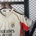 25/26 Kids Benfica Away White Gray Kids Jersey Kit Short Sleeve (Shirt + Short)-5697707