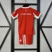 25/26 Kids Bayern Munich Home Red White Kids Jersey Kit Short Sleeve (Shirt + Short)-6955475