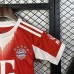 25/26 Kids Bayern Munich Home Red White Kids Jersey Kit Short Sleeve (Shirt + Short)-6955475