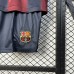 25/26 Kids Barcelona Special Edition Wine Red Black Kids Jersey Kit Short Sleeve (Shirt + Short)-4780613
