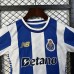 25/26 Kids Porto Home Blue White Kids Jersey Kit Short Sleeve (Shirt + Short)-6006146