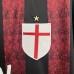 Retro 15/16 AC Milan Home Black Red Jersey Version Short Sleeve-4792768