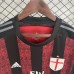 Retro 15/16 AC Milan Home Black Red Jersey Version Short Sleeve-4792768