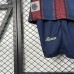 25/26 Kids Barcelona Special Edition Navy Blue Wine Red Kids Jersey Kit Short Sleeve (Shirt + Short)-2145458