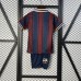 25/26 Kids Barcelona Special Edition Navy Blue Wine Red Kids Jersey Kit Short Sleeve (Shirt + Short)-2145458