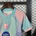25/26 Kids Barcelona Special Edition Green Pink Kids Jersey Kit Short Sleeve (Shirt + Short)-1482023