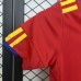 Retro 2010 Kids Spain Home Red Kids Jersey Kit Short Sleeve (Shirt + Short)-4279225