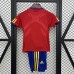 Retro 2010 Kids Spain Home Red Kids Jersey Kit Short Sleeve (Shirt + Short)-4279225