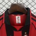 Retro 98/99 Kids AC Milan Home Red Black Kids Jersey Kit Short Sleeve (Shirt + Short)-8384740