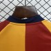 Retro 01/02 Kids Roma Home Yellow Red Kids Jersey Kit Short Sleeve (Shirt + Short)-7685140